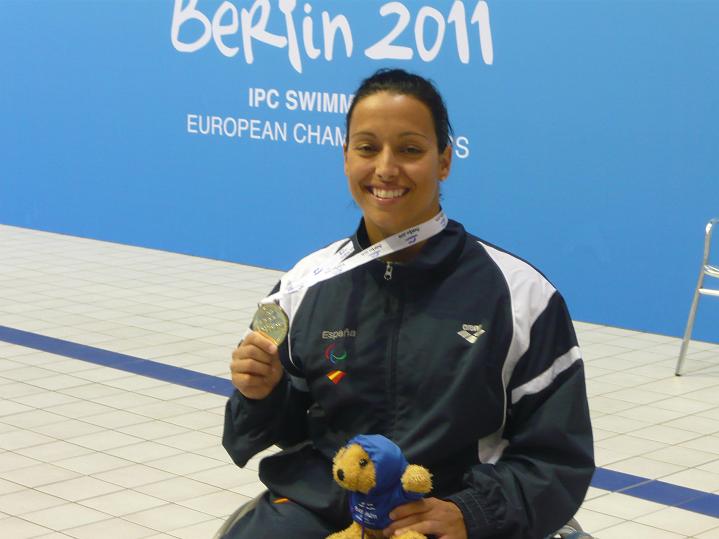 Teresa Perales termina segunda y se clasifica para la final de los 100 metros espalda