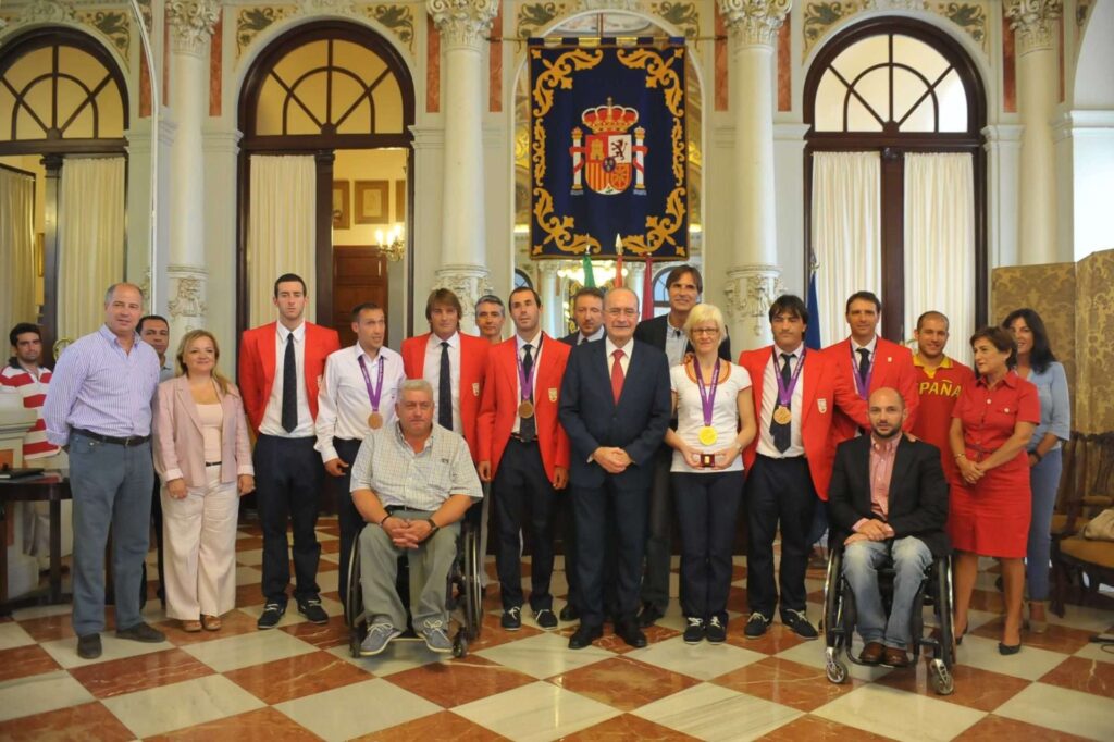 Recepción en el Ayuntamiento a los deportistas malagueños paralímpicos