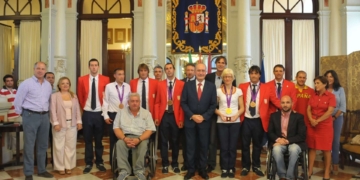Recepción en el Ayuntamiento a los deportistas malagueños paralímpicos