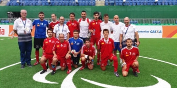 La selección española de fútbol para ciegos cae frente a China