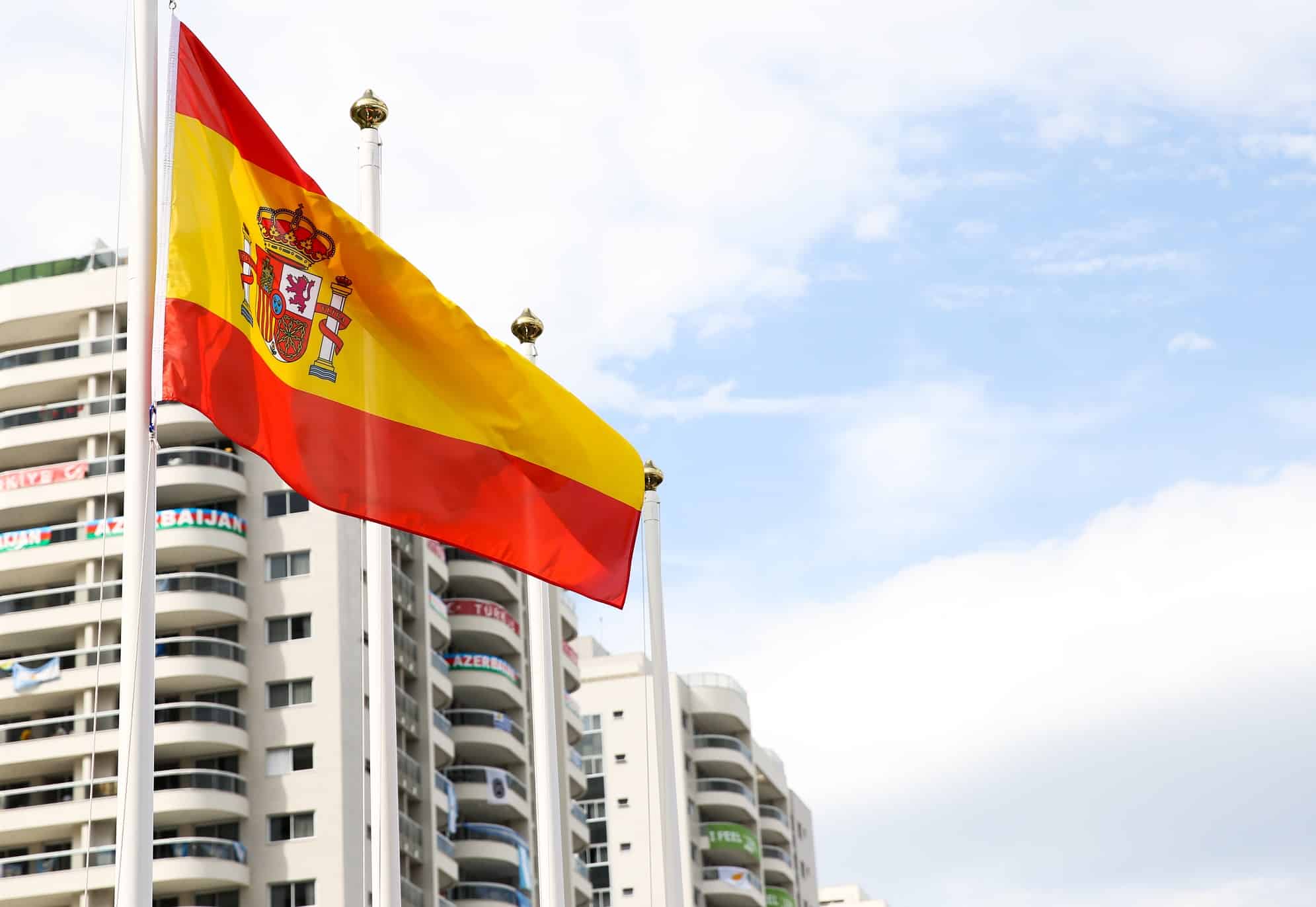 La bandera española ya ondea en Rio