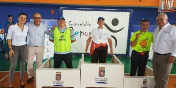 Diputación celebra con éxito en Huércal-Overa el I Encuentro Almería-Murcia de Deporte Adaptado