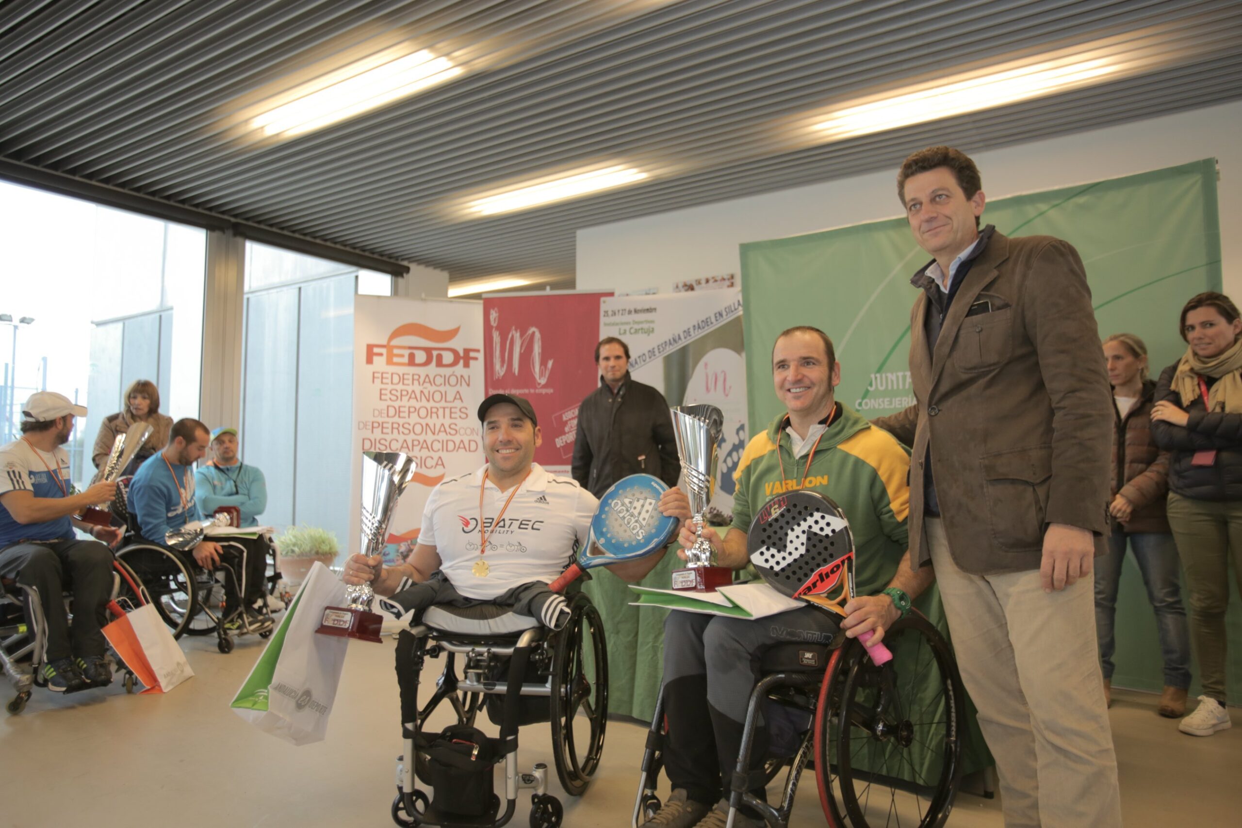 Oscar Agea y Edorta de Anta, son los primeros Campeones de España de Pádel en Silla