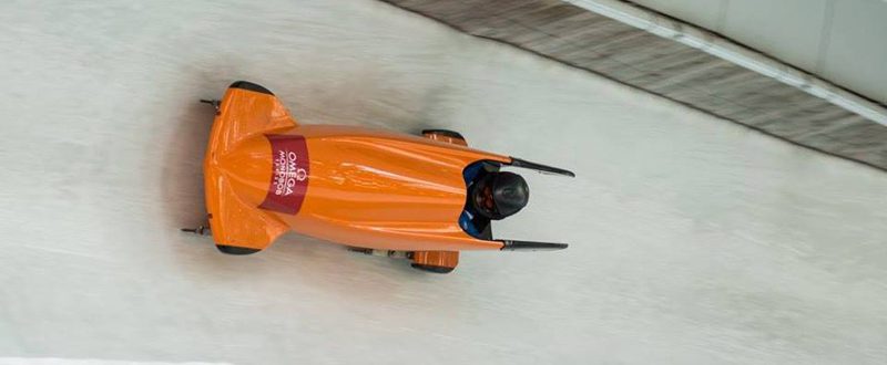 Podio de Israel Blanco en la Copa del Mundo de parabobsleigh