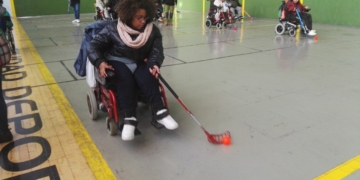 Extremadura impulsa el hockey en silla de ruedas eléctrica