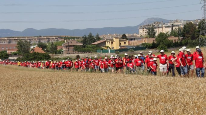Aspace Navarra y Adacen realizan su II Marcha Popular ‘incluso marcha atrás avanzamos’