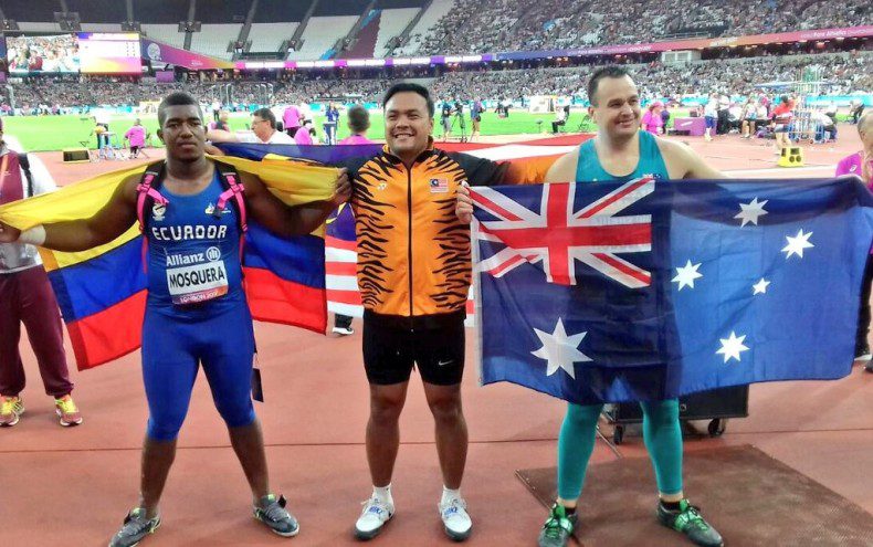 Stalin Mosquera ganó medalla de Plata en el Mundial de Atletismo Paralímpico
