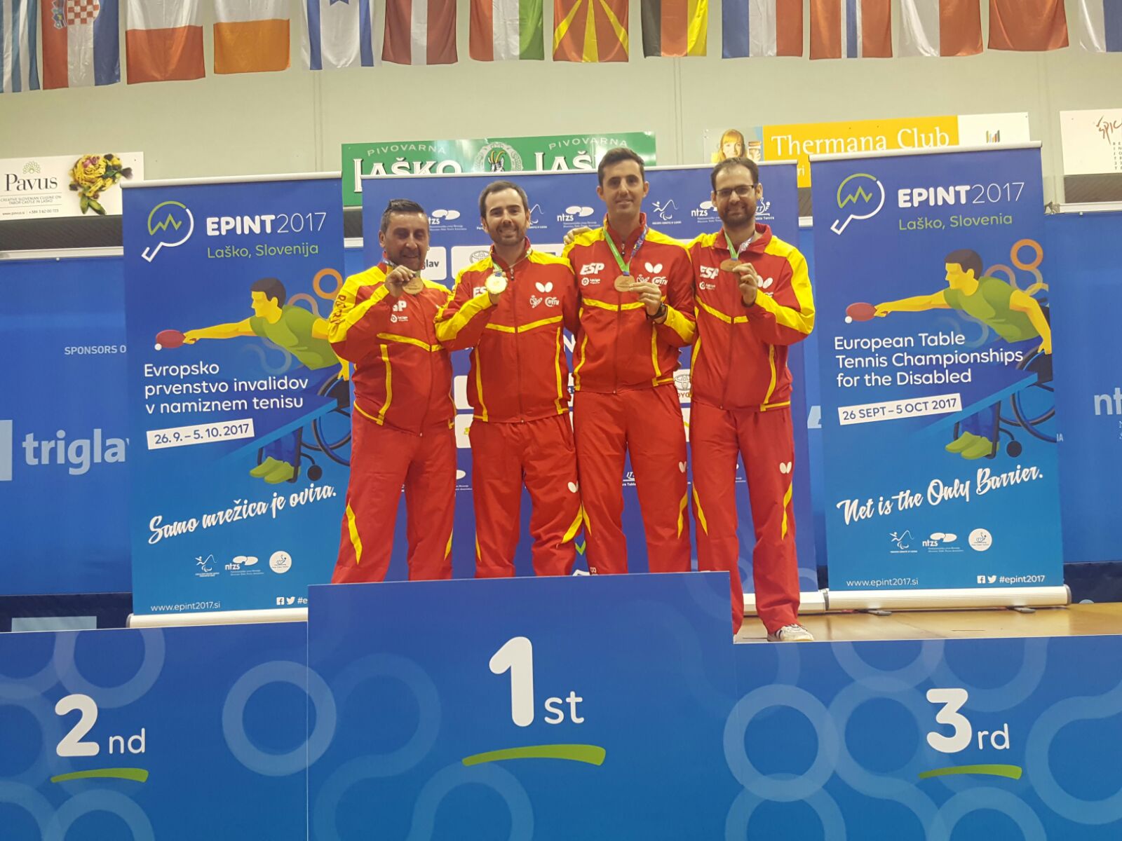 España logra tres bronces en el Europeo de tenis de mesa
