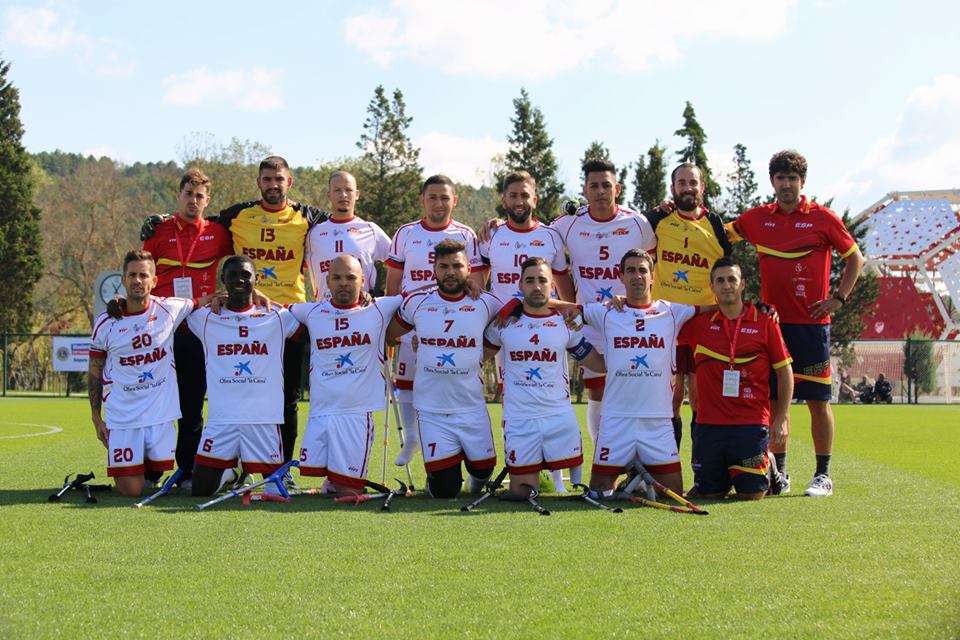 España debuta con victoria en el Europeo de fútbol para amputados
