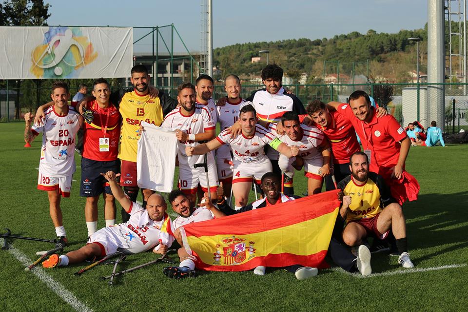 España termina cuarta en el Europeo de fútbol para amputados