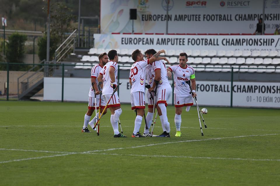 España termina cuarta en el Europeo de fútbol para amputados