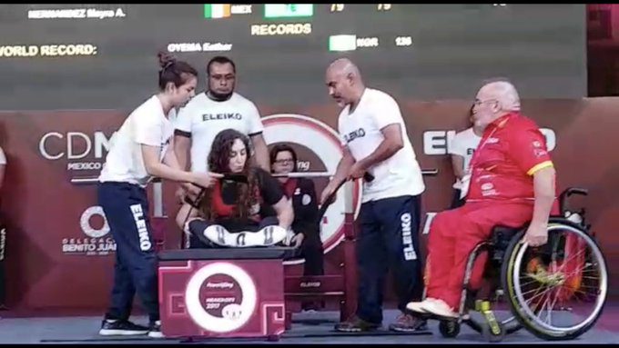 Loida Zabala, sexta en el Mundial de halterofilia paralímpica