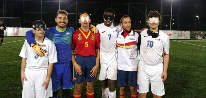 'La Roja' de fútbol para ciegos gana a Italia en un amistoso