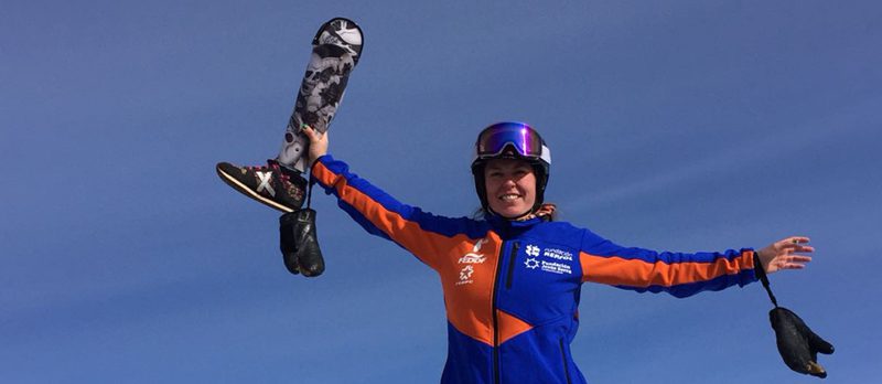 Astrid Fina, una sonrisa perenne sobre la nieve
