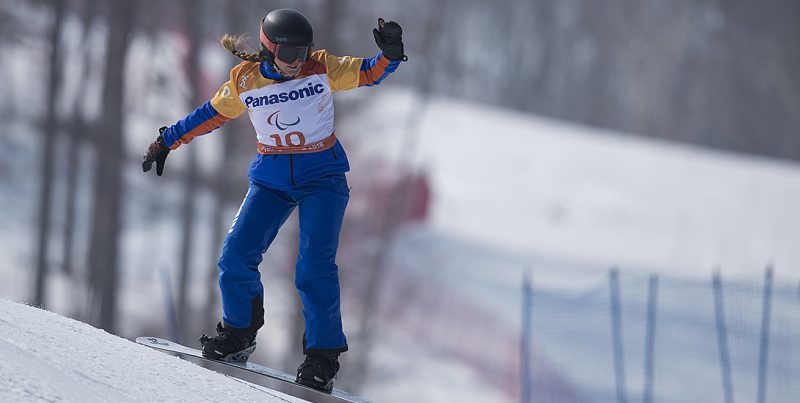 Astrid Fina logra un diploma en banked slalom