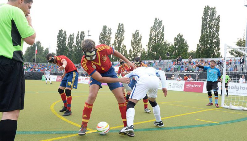 Iván López, la 'torre' de 'La Roja' de fútbol para ciegos