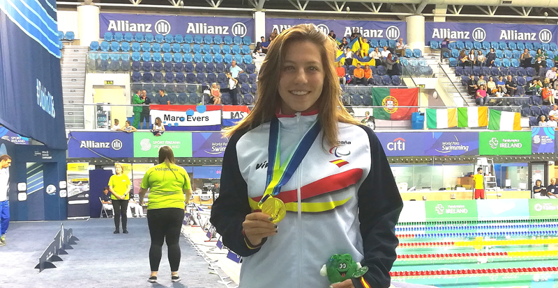 Lluvia de preseas para España en la piscina de Dublín