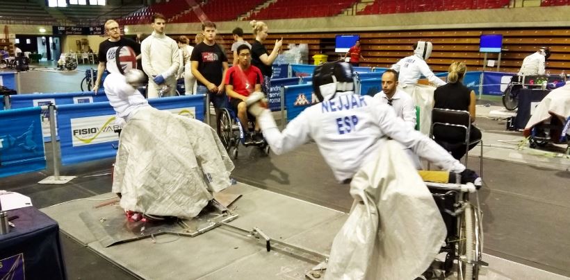 Tarek Nejjar, séptimo en los Juegos Europeos de esgrima en silla