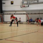 Gran y ajustada lucha en la Liga femenina de goalball