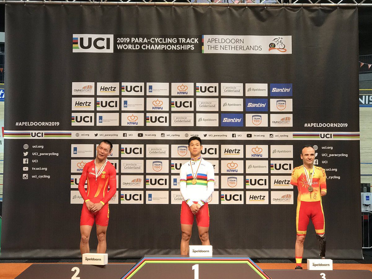 Eduardo Santas, plata y Ricardo Ten, bronce en el kilómetro contrarreloj