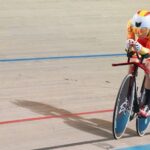 Eduardo Santas no se baja del podio y logra una plata en persecución