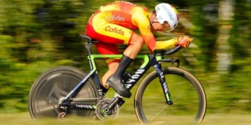 Oro para Eduardo Santas en la contrarreloj de la Copa del Mundo