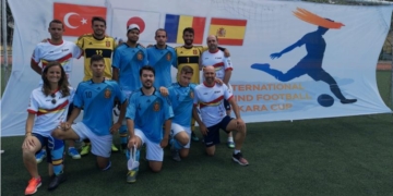 España, tercera en la Ankara Cup de fútbol para ciegos