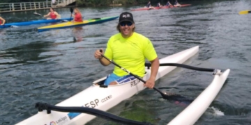 Javier Reja e Higinio Rivero, dominan en el Campeonato de España de paracanoe