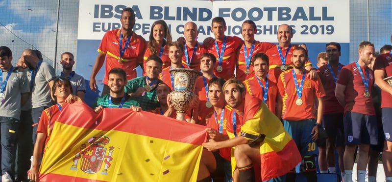 España conquista el Europeo de fútbol para ciegos en Roma