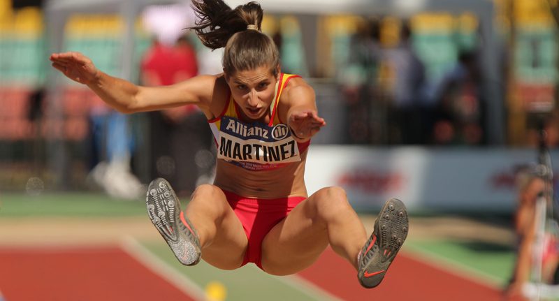 Sara Martínez, cuarta del mundo en salto de longitud