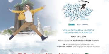 Javier Fernández y la Fundación También unidos por el patinaje