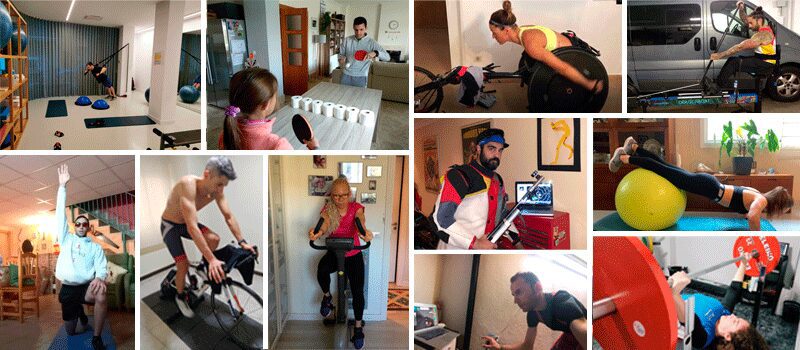 El ‘teletrabajo’ de los deportistas paralímpicos ante el coronavirus