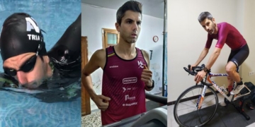 El triatlón solidario desde casa de Héctor Catalá