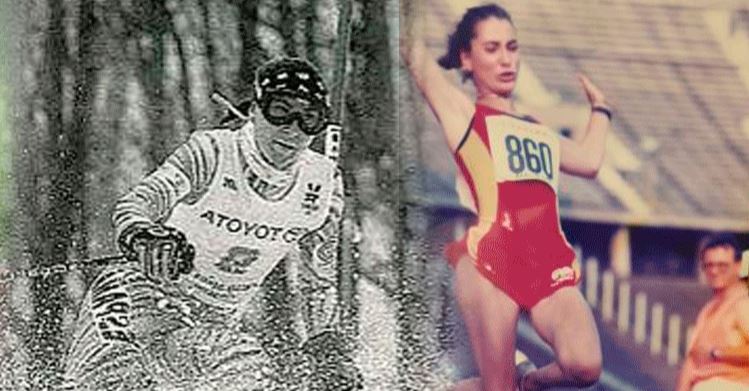 Magda Amo, reina de la nieve y del salto de longitud