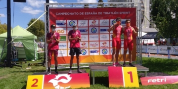 Buen nivel en el regreso del triatlón en la blindada Pontevedra