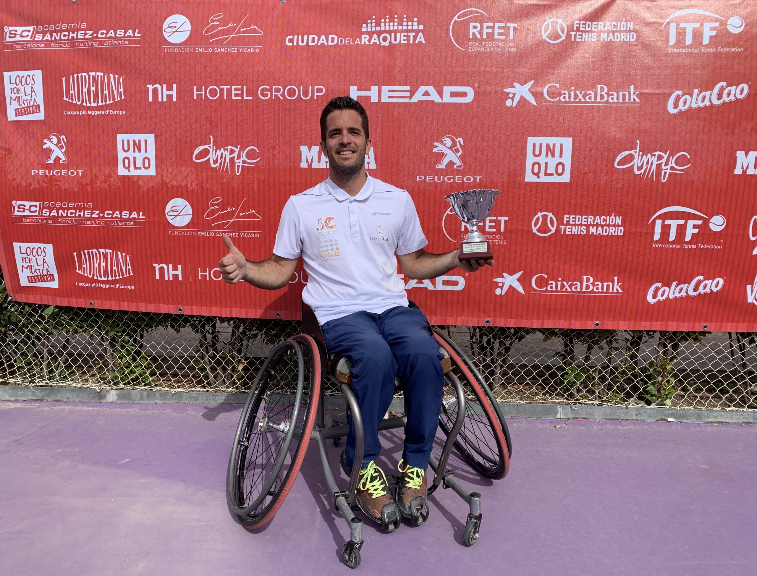 Kike Siscar, 'pasico a pasico' con la raqueta hasta el Ariake Tennis Park