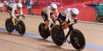 Ten, Jaramillo y Cabello, un tridente de bronce en velocidad por equipos