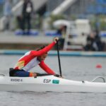 Higinio Rivero, sexto en canoa VL2 en el Sea Forest Waterway