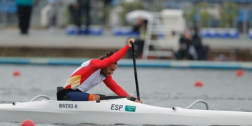 Higinio Rivero, sexto en canoa VL2 en el Sea Forest Waterway