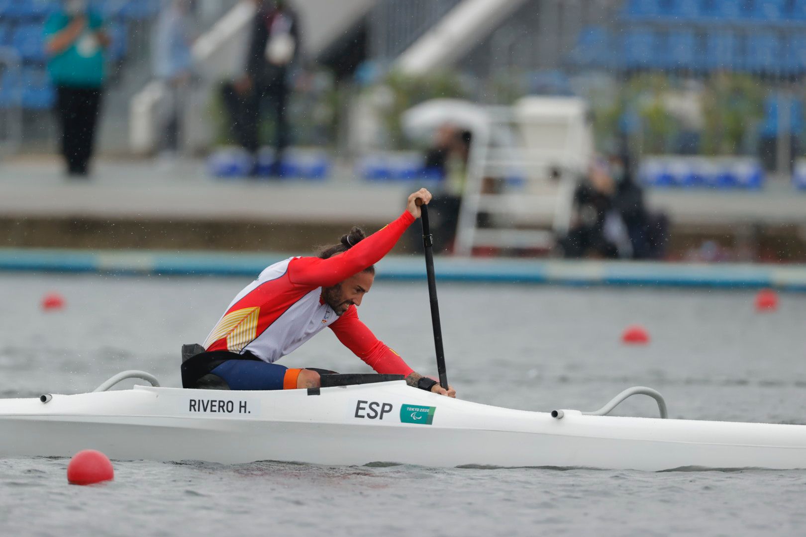 Higinio Rivero, sexto en canoa VL2 en el Sea Forest Waterway