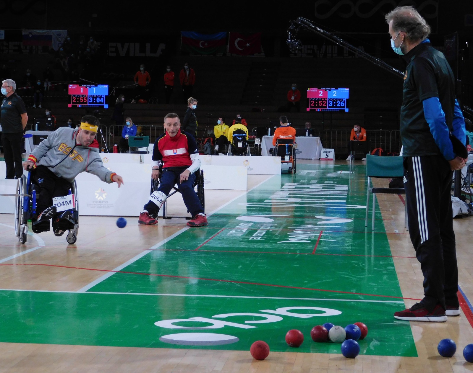 Tres españoles se cuelan en las semifinales del Europeo de boccia