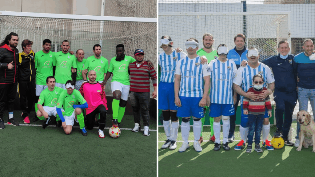 Tarragona y Málaga, colíderes de la Liga de fútbol para ciegos