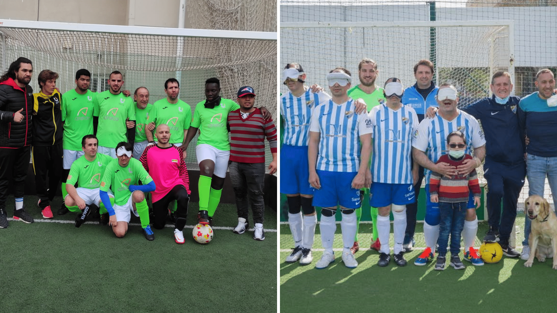 Tarragona y Málaga, colíderes de la Liga de fútbol para ciegos