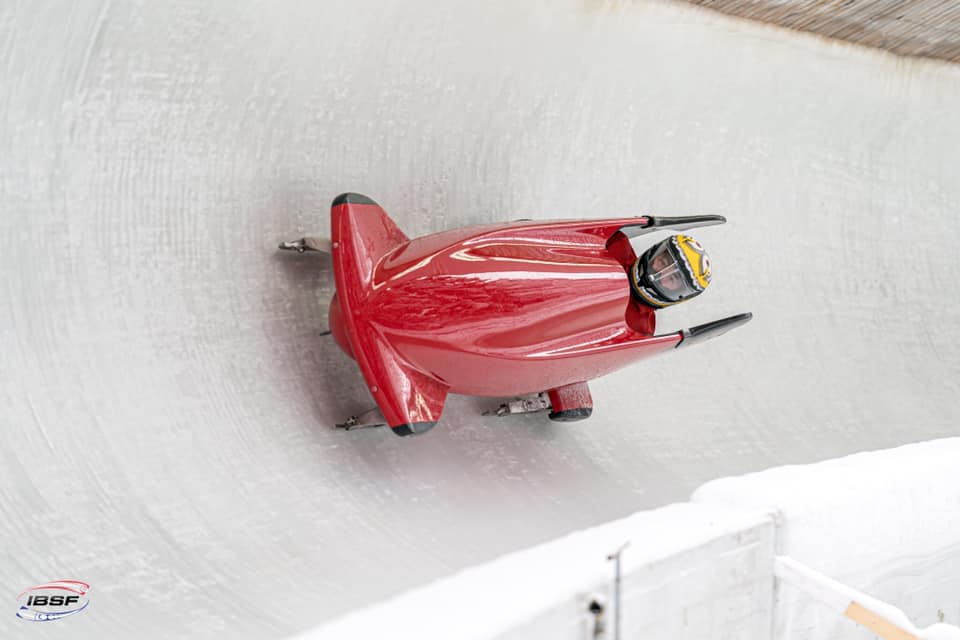 Israel Blanco logra un bronce en la Copa del Mundo de bobsleigh