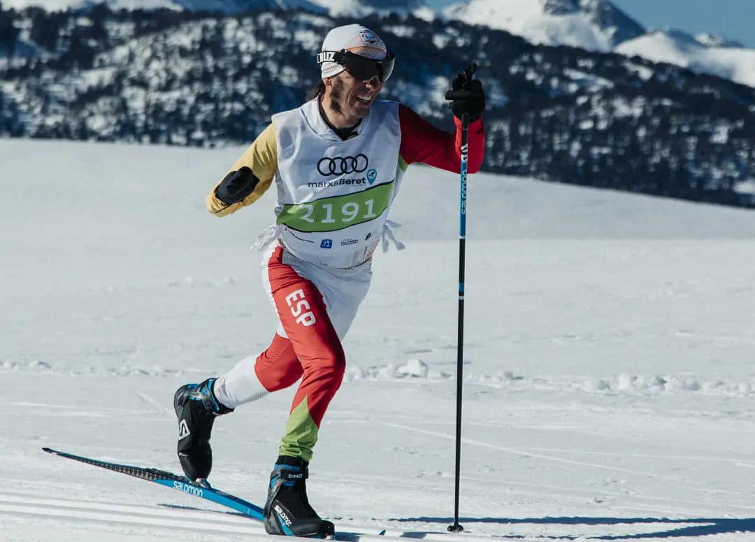 Pol Makuri, el pionero con parálisis cerebral del esquí de fondo