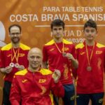 Cinco medallas para el tenis de mesa español en el Open Costa Brava