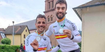 Una contrarreloj de plata para Sergio Garrote y Gonzalo García Abella