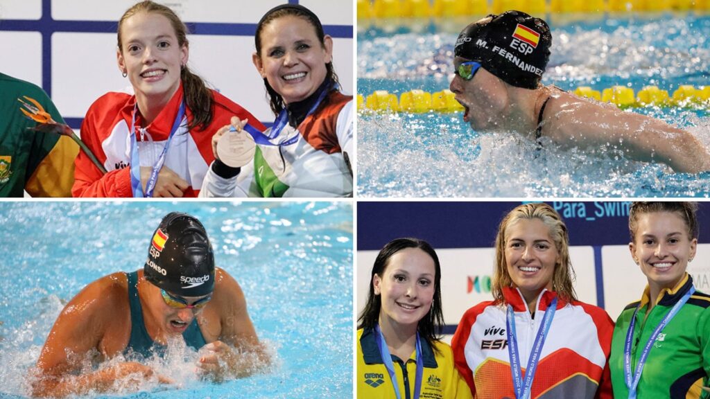 Marta Fernández y Michelle Alonso se dan un baño de oro en el Mundial