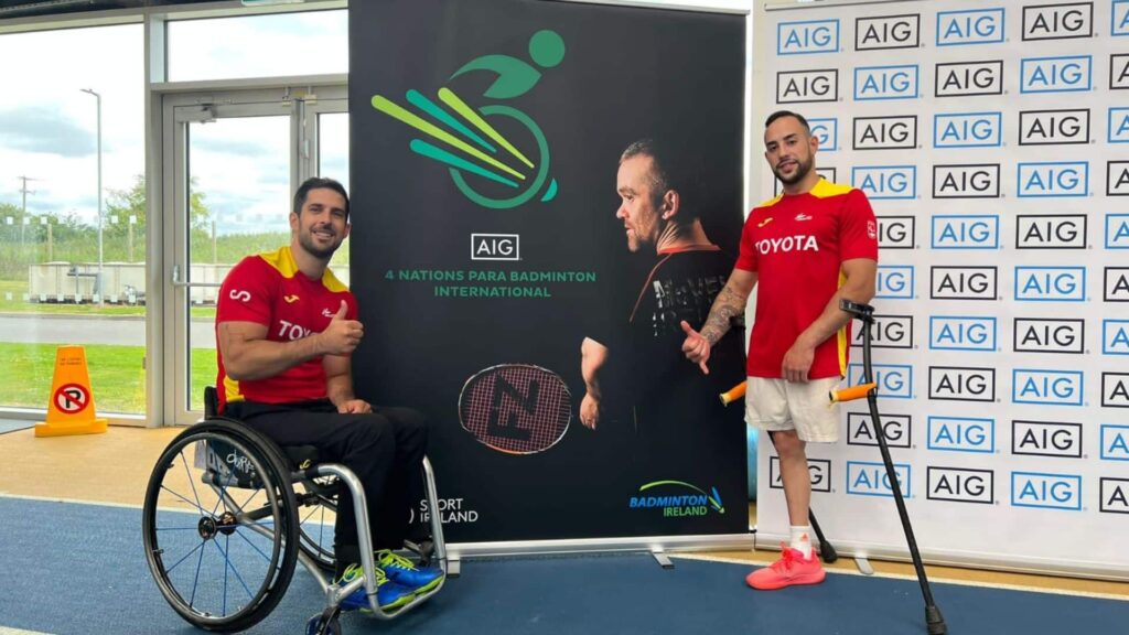 Nacho Fernández y Paco Motero suben al podio en el Internacional de Irlanda de bádminton