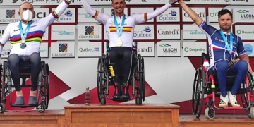 Una contrarreloj dorada para Sergio Garrote en la Copa del Mundo